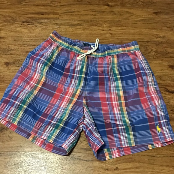 Polo Ralph Lauren Other - Polo by Ralph Lauren men swim  shorts plaid size L